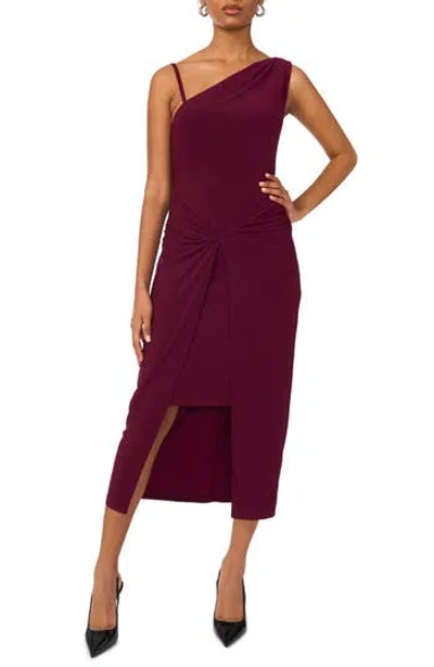 Halogen ® Twist Front Midi Dress In Mulberry Purple