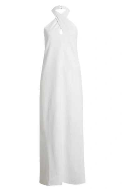 halogen maxi dress Halogen Metallic Dot Tie Back Maxi Dress in Black