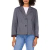 Halogen ® Two Button Cotton Blazer In Black
