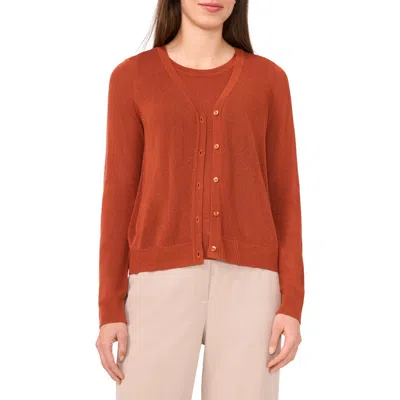 Halogen ® V-neck Cardigan In Brown