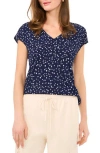 Halogen ® V-neck Dolman Sleeve T-shirt In Classic Navy