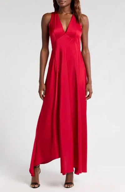 Halogen ® V-neck Empire Waist Gown In Red Hot