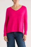 Halogen ® V-neck Sweater In Pink