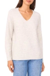 Halogen ® V-neck Sweater In White