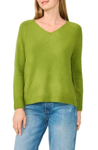 Halogen ® V-neck Sweater In Kelp Forest