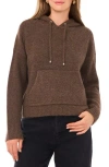 Halogen ® Waffle Stitch Hooded Sweater In Brown