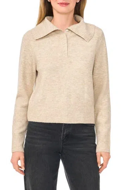Halogen ® Wide Collar Polo Sweater In Neutral