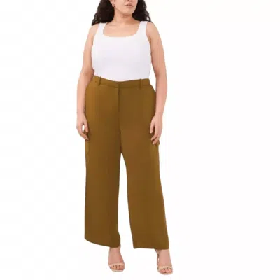 Halogen Wide Leg Cargo Trousers In Fir Green In Multi