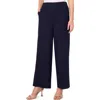 Halogen ® Linen Blend Straight Leg Pants In Classic Navy