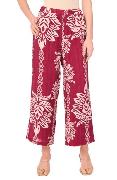 Halogen ® Wide Leg Soft Pants In Burgundy