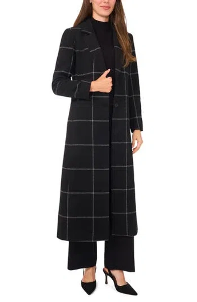 Halogen ® Windowpane Check Longline Jacket In Black