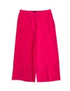 Halogen Women's Wide Leg Crepe Culottes Cropped Pants In Pink In Pink