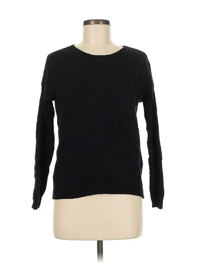 Pre-owned Halogen Wool Pullover Sweater In Black