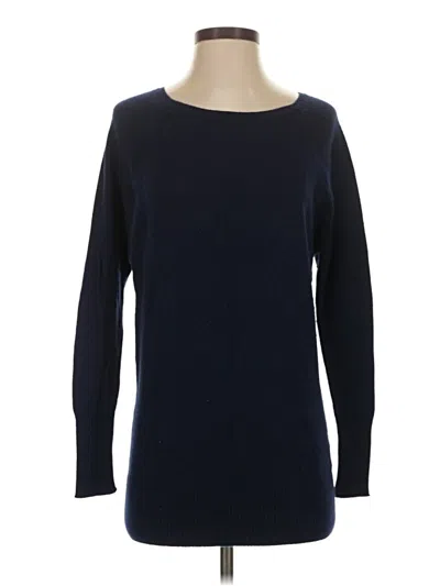 Pre-owned Halogen Wool Pullover Sweater In Blue