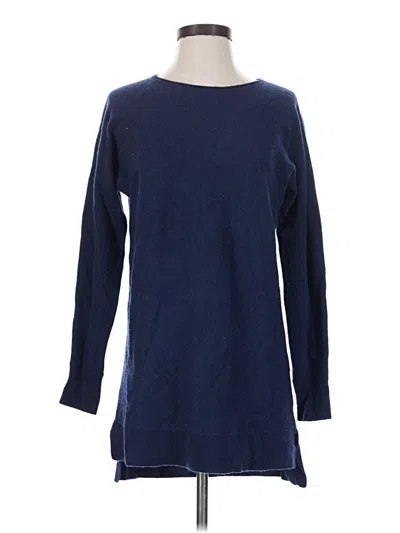 Pre-owned Halogen Wool Pullover Sweater In Blue