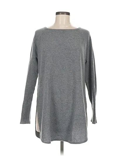 Pre-owned Halogen Wool Pullover Sweater In Gray