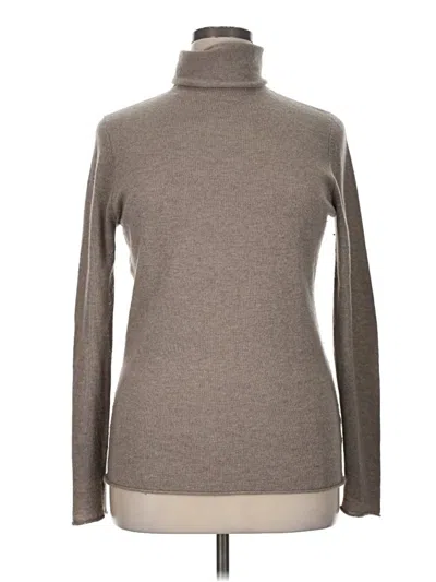 Pre-owned Halogen Wool Pullover Sweater In Gray
