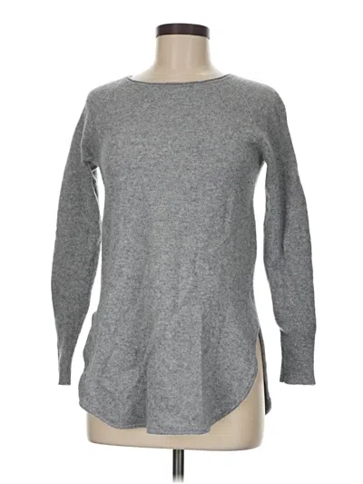 Pre-owned Halogen Wool Pullover Sweater In Gray