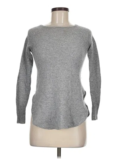 Pre-owned Halogen Wool Pullover Sweater In Gray