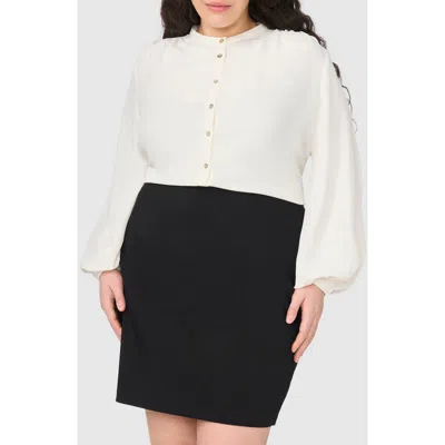 Halogen ® Woven Button-up Shirt In White