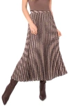 Halogen ® Zig Zag Pleated Skirt In Multi