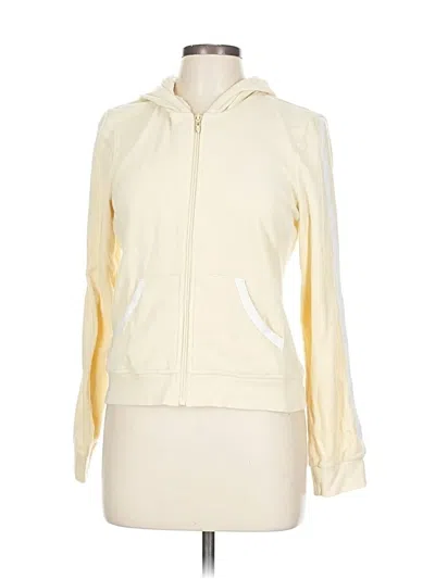 Pre-owned Halogen Zip Up Hoodie In Yellow