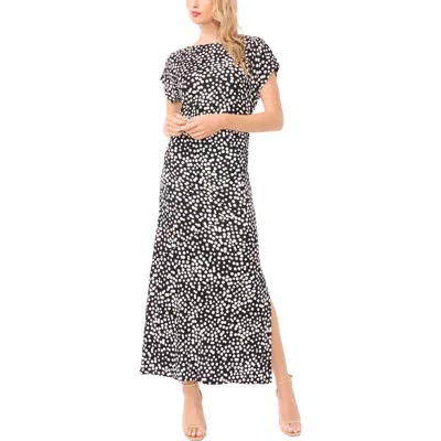 Halogenr Halogen(r) Boat Neck Dolman Sleeve Maxi Dress In Black