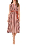 Halogenr Halogen(r) Brandy Stripe Pleated Dress