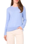 Halogenr Halogen(r) Button Cuff Crewneck Sweater In Blue