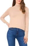 Halogenr Halogen(r) Button Cuff Turtleneck Sweater In Neutral