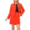 Halogenr Halogen(r) Button Front Jacket In Orange