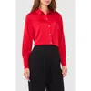 Halogenr Halogen(r) Button-up Shirt In Ultra Red