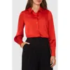 Halogenr Halogen(r) Button-up Shirt In Wild Poppy