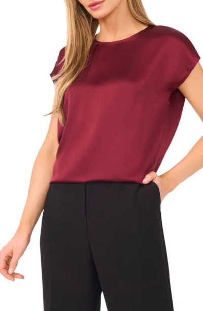 Halogenr Halogen(r) Charmeuse Top In Burgundy