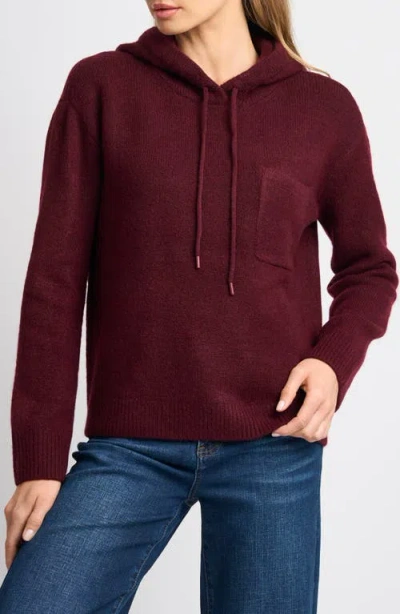 Halogenr Halogen(r) Chest Pocket Hoodie In Red