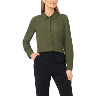 Halogenr Halogen(r) Classic Fit Button-up Shirt In Green