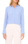 Halogenr Halogen(r) Clean Front Button-up Shirt In Blue