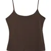 Halogenr Halogen(r) Compression Crop Camisole In Brown