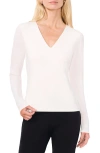 Halogenr Halogen(r) Compression V-neck Top In New Ivory