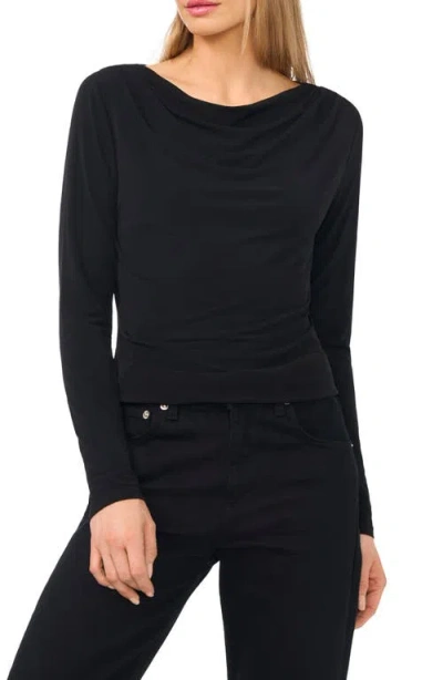 Halogenr Halogen(r) Cowl Neck Knit Top In Black