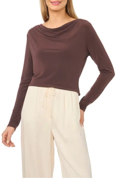 Halogenr Halogen(r) Cowl Neck Knit Top In Brown