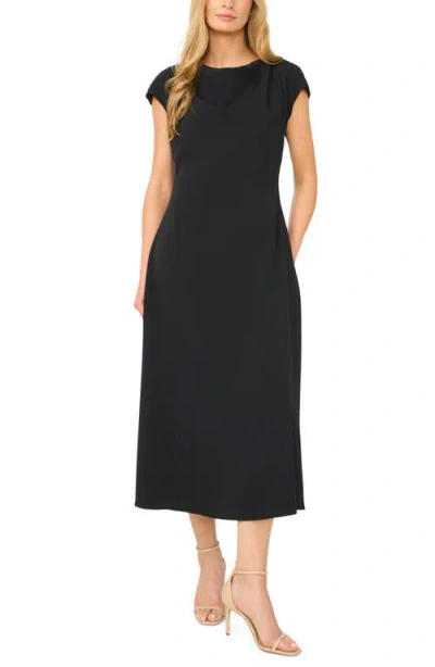 Halogenr Halogen(r) Cowl Neck Midi Dress In Black