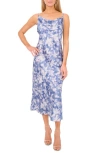 Halogenr Halogen(r) Cowl Neck Satin Slipdress In Moonlight Blue