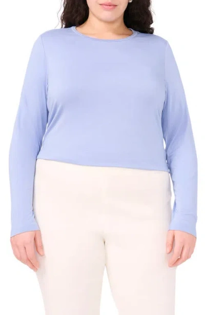 Halogenr Halogen(r) Crewneck Long Sleeve Knit Top In Blue