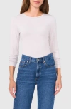 Halogenr Halogen(r) Crewneck Long Sleeve T-shirt In Gray Violet