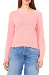 Halogenr Halogen(r) Crewneck Raglan Sleeve Sweater In Bridal Rose