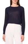 Halogenr Halogen(r) Crewneck Raglan Sleeve Sweater In Classic Navy