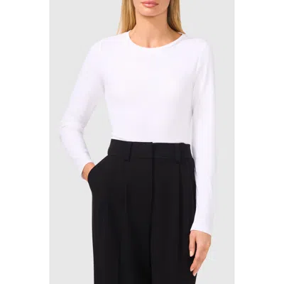 Halogenr Halogen(r) Crewneck Rib Top In Bright White