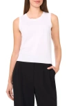Halogenr Halogen(r) Crewneck Sweater Tank In Bright White