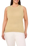 Halogenr Halogen(r) Crewneck Sleeveless Sweater In Soft Sage